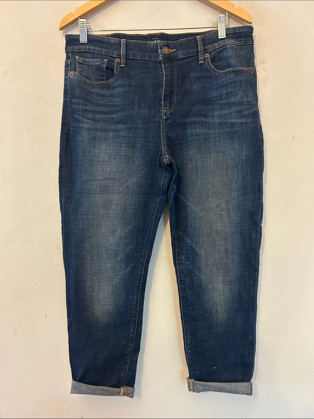 Lucky Brand Ave crop denim jeans Size 14 EUC